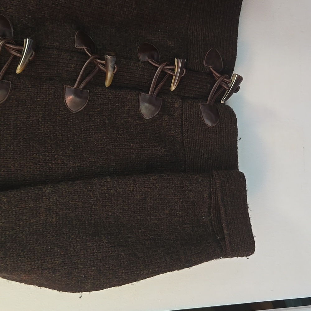 Vintage Gap Brown Wool Toggle Button Cardigan - image 5
